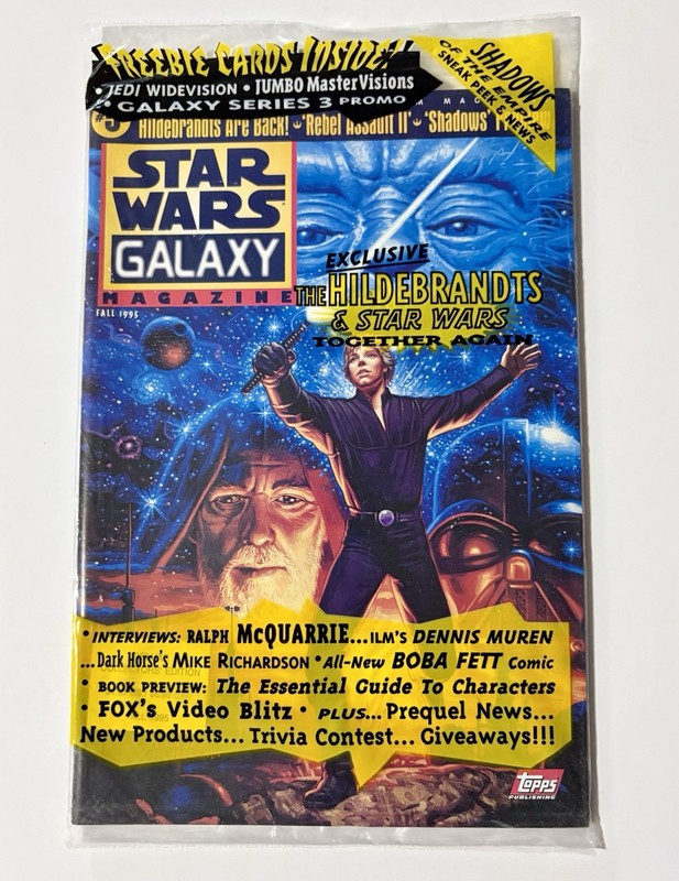 Star Wars Galaxy Magazine #5 Sealed w/ Promo Cards Topps Fall 1995