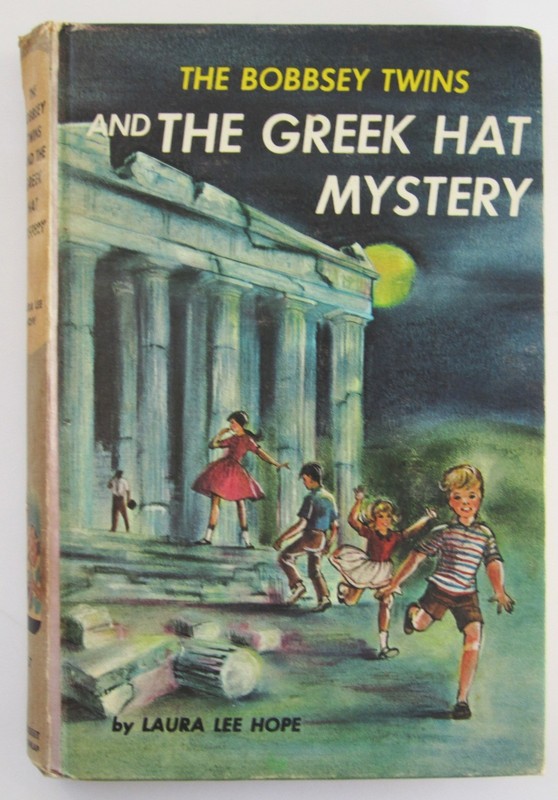 Bobbsey Twins Greek Hat Mystery Hardcover Book 1960s 1970s Good Condition