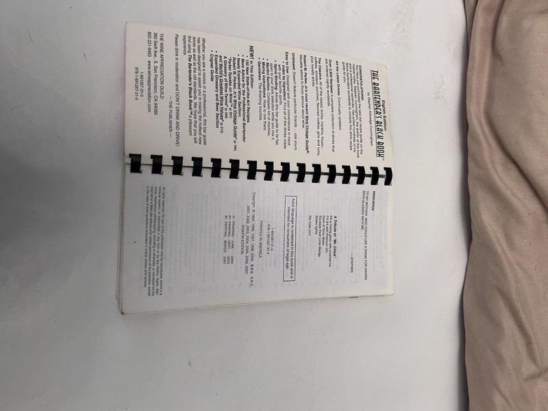 The Bartender's Black Book - Spiral-bound gallery
