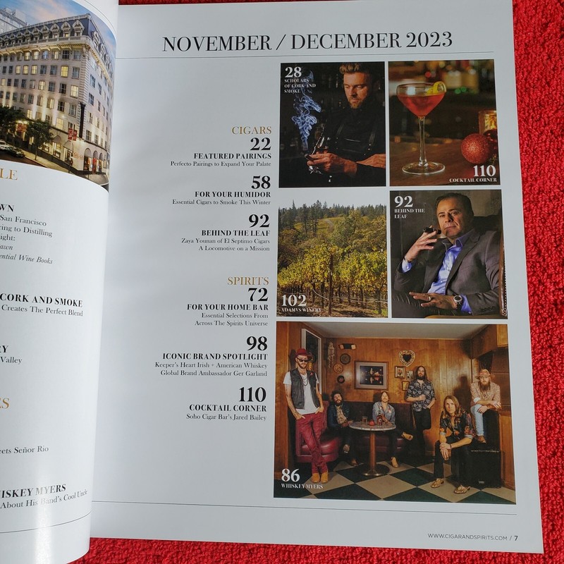 JOE MANTEGNA cover CIGAR & SPIRITS Nov/Dec 2023 Magazine~Signore Meets Senor Rio gallery