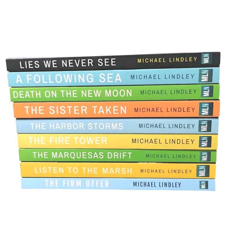 Lot of 9 Hanna and Alex Low Country Mystery Series by Michael Lindley Softcovers gallery