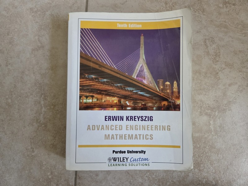 Advanced Engineering Mathematics Erwin Kreyszig 10th Edition Custom Purdue Uni
