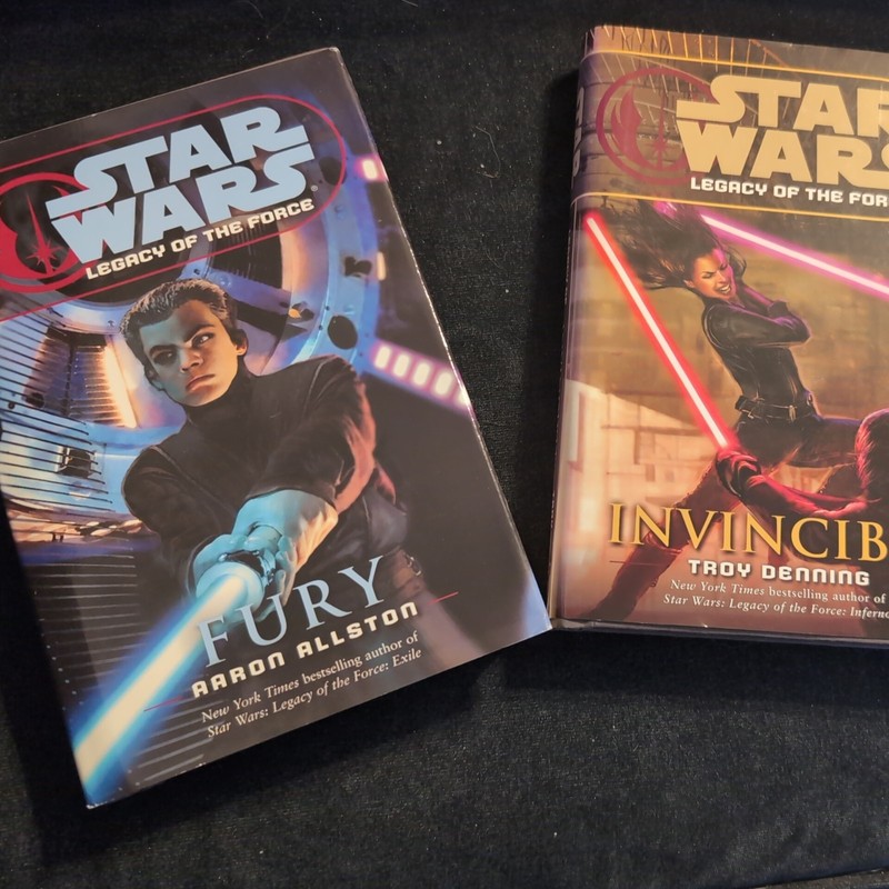 Star Wars: Legacy of the Force Hardcover Lot – Books 7 & 9 First Editions