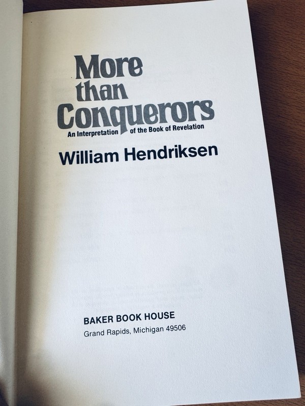 William Hendriksen More Than Conquerors HC Baker Book House Rev Commentary gallery