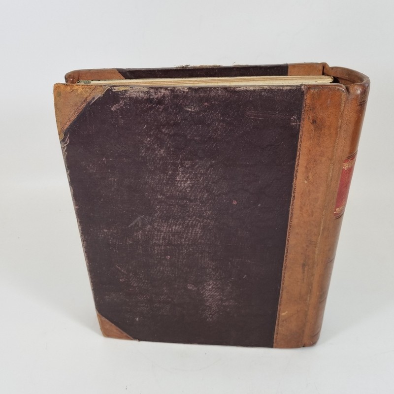 Antique Early 20th Letter Book Account Book Half Calf 29.5cm High Prop gallery