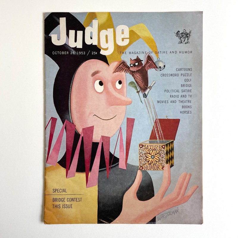 1953 Judge Magazine • Volume 1 / No. 1 Issue • Satire And Humor Weekly