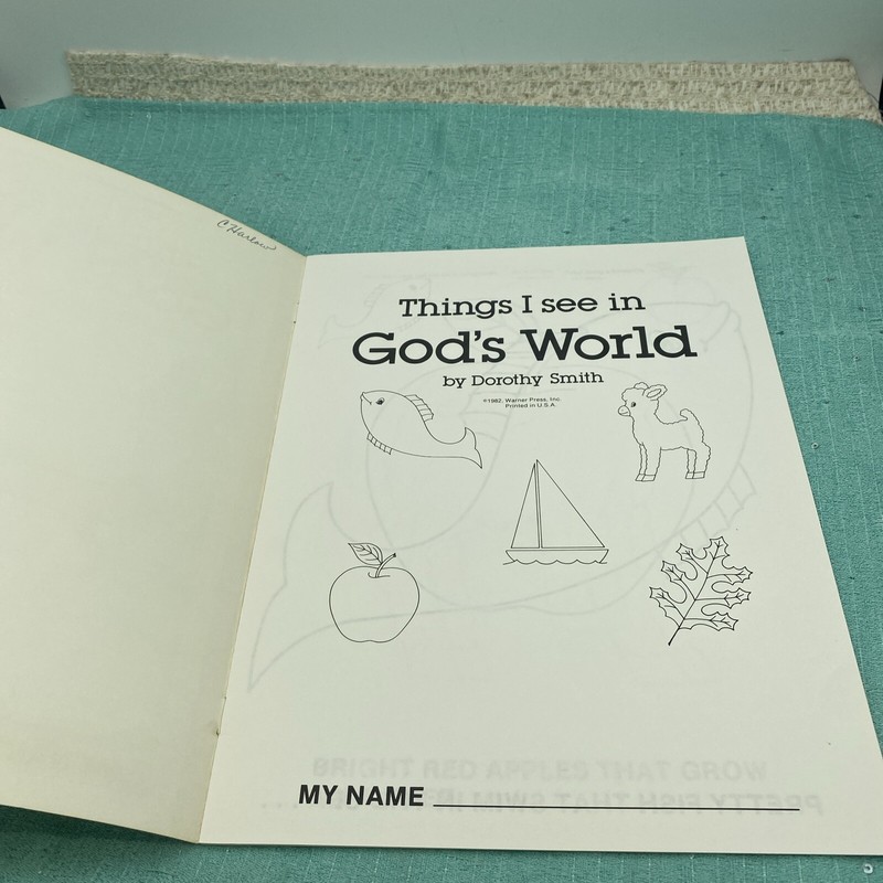 Things I See In God’s World : Level 1~~15 Pages To Color And Discover 1982 gallery