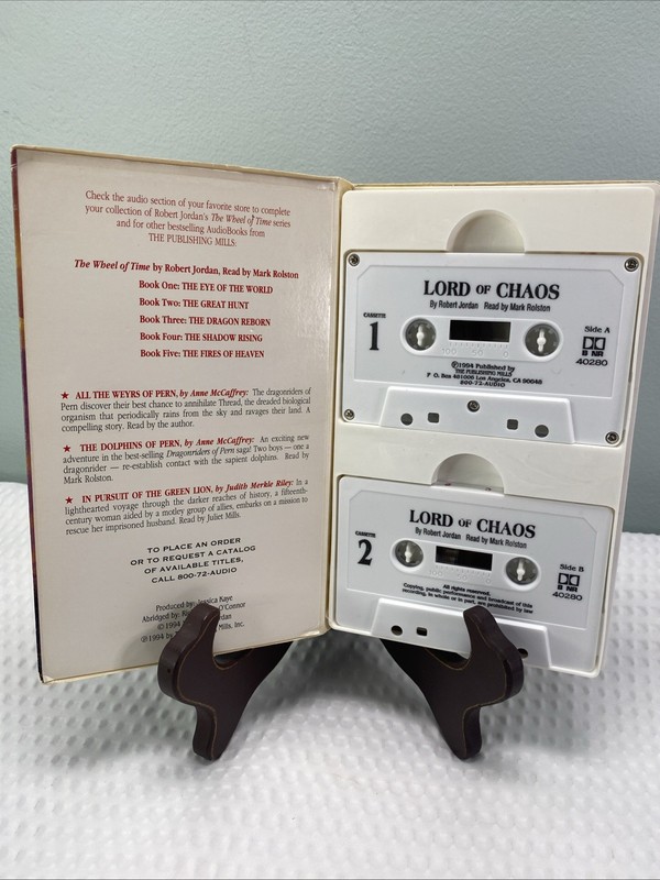 The Wheel of Time Ser.: Lord of Chaos by Robert Jordan (1994, Audio Cassette,... gallery