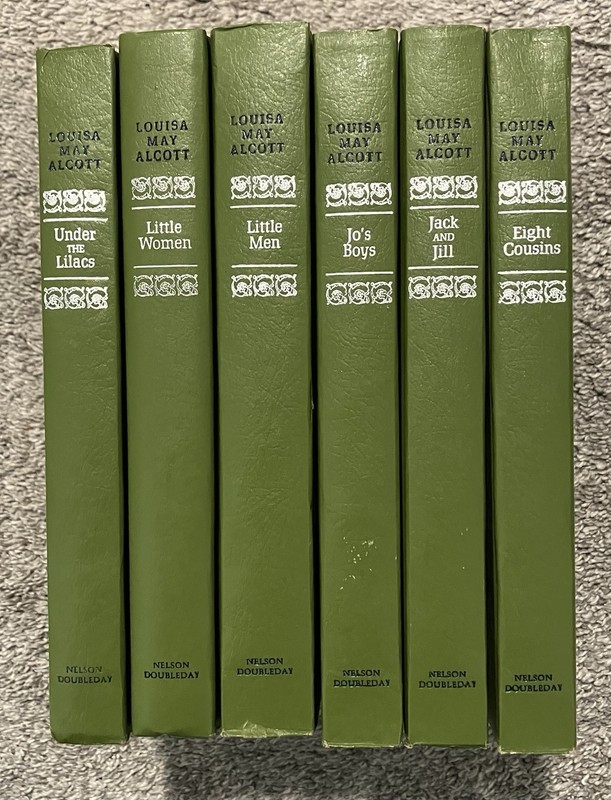 Louisa May Alcott, Nelson Doubleday 1950 Book Set Of 6, Vintage – Next Day Ship