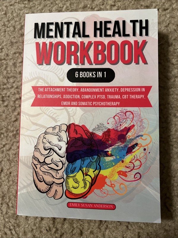Mental Health Workbook: 6 Books in 1 – Emily Attached – Paperback – 1 Day Ship