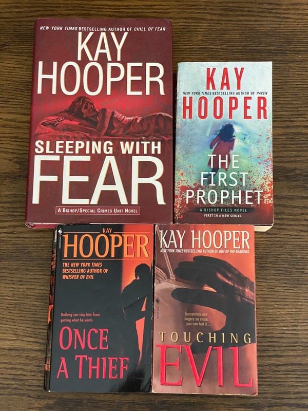 Kay Hooper lot of 4 Bishop Series(1HC. 3PB)-Sleeping with Fear, The First Prophe