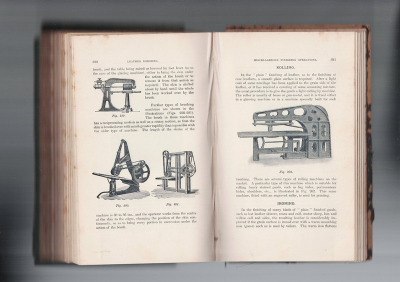 LEATHER DRESSING by M C LAMB pbl 1925 , 3rd ed , 472 pages , illustrated gallery