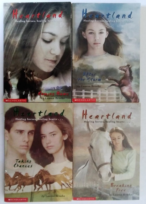 Lot of 4 Heartland Books by Lauren Brooke volume 1,2.3,4 Scholastic