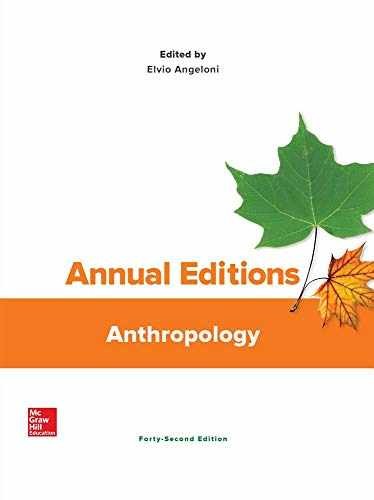 Annual Editions: Anthropology – Paperback, by Angeloni Elvio – Very Good