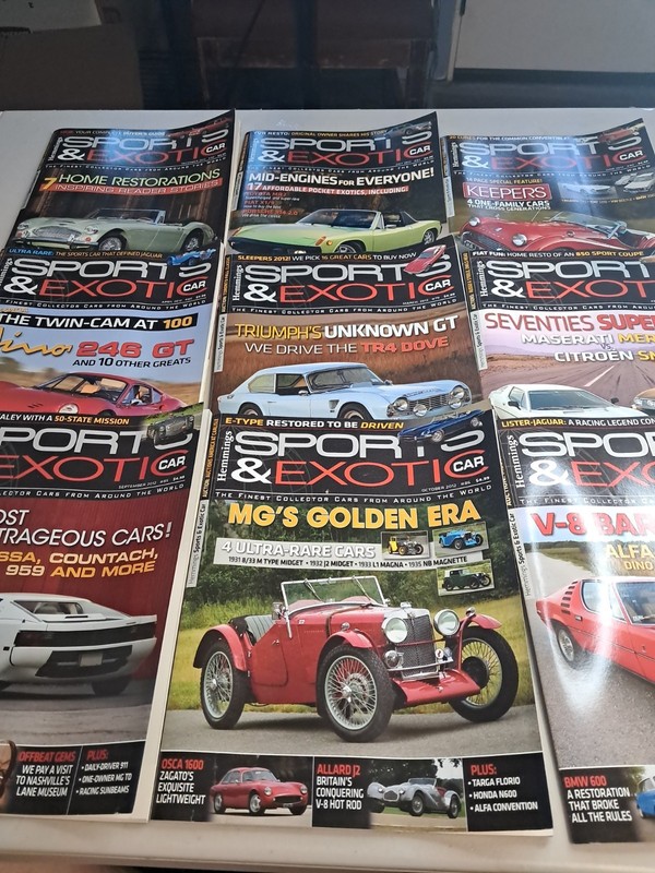 Lot Of 9 Hemmings Sports And Exotic Car Magazines 2012