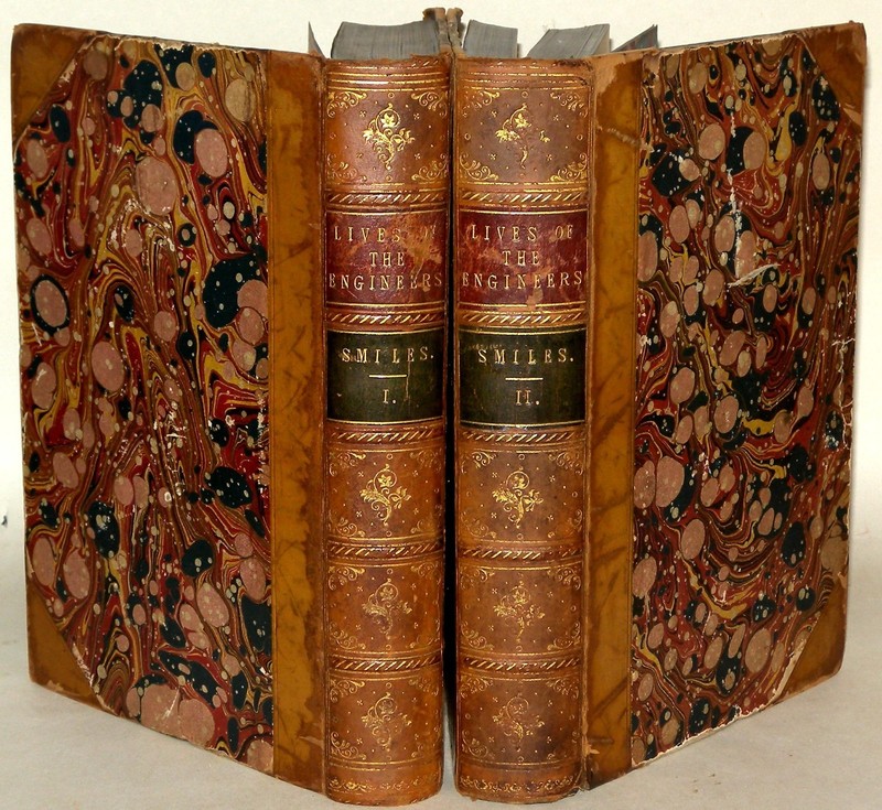 Samuel Smiles Lives of the Engineers 1861 2 Vols only John Murray Antique