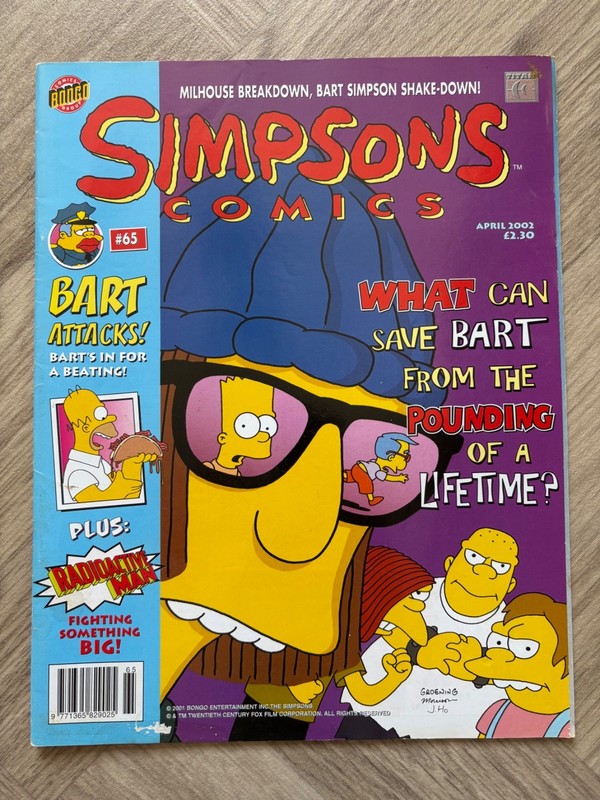 The Simpsons Comics UK Issue 65 April 2002 Comic