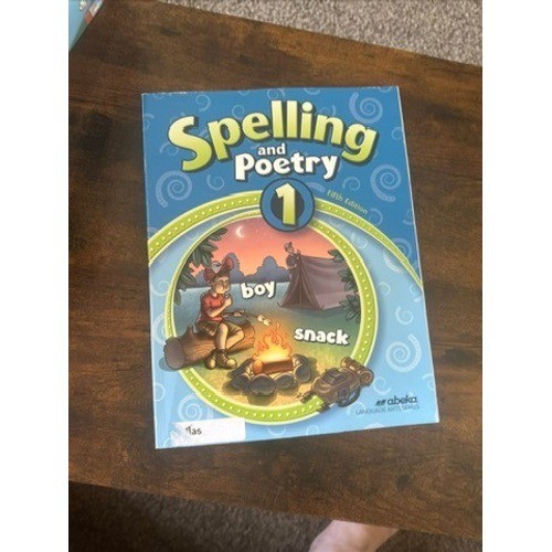 Abeka Spelling and Poetry 1 5th Edition Language Art Series 1st Grade Homeschool