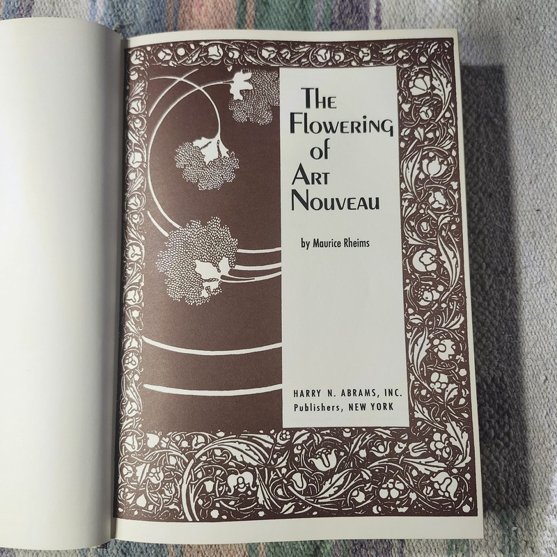 The Flowering of Art Nouveau by Maurice Rheims Vintage Hardcover Book 450 Pages gallery