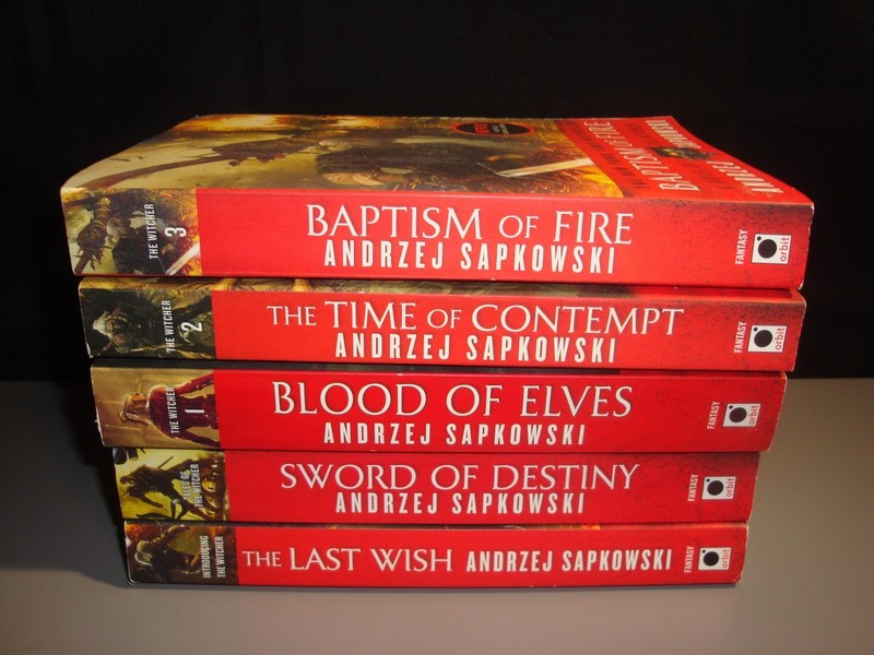 The Witcher Series 5 Book lot Andrzej Sapkowski Netflix Trade PB Orbit Fantasy gallery