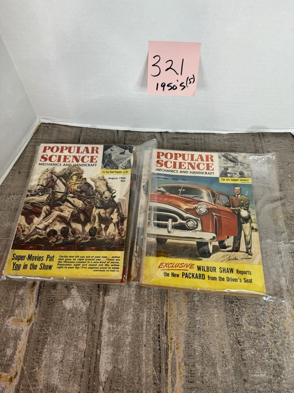 Popular Science Bundle Of 5 Magazines From The 1950’s #321 gallery