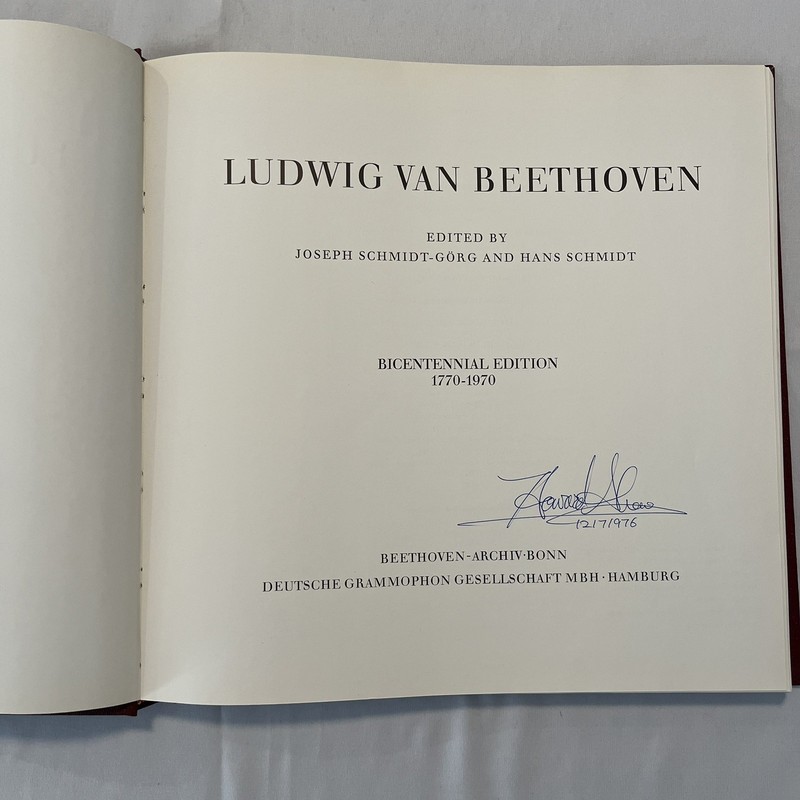 Ludwig Van Beethoven Bicentennial Edition 1770-1970 Book Good Hardcover gallery