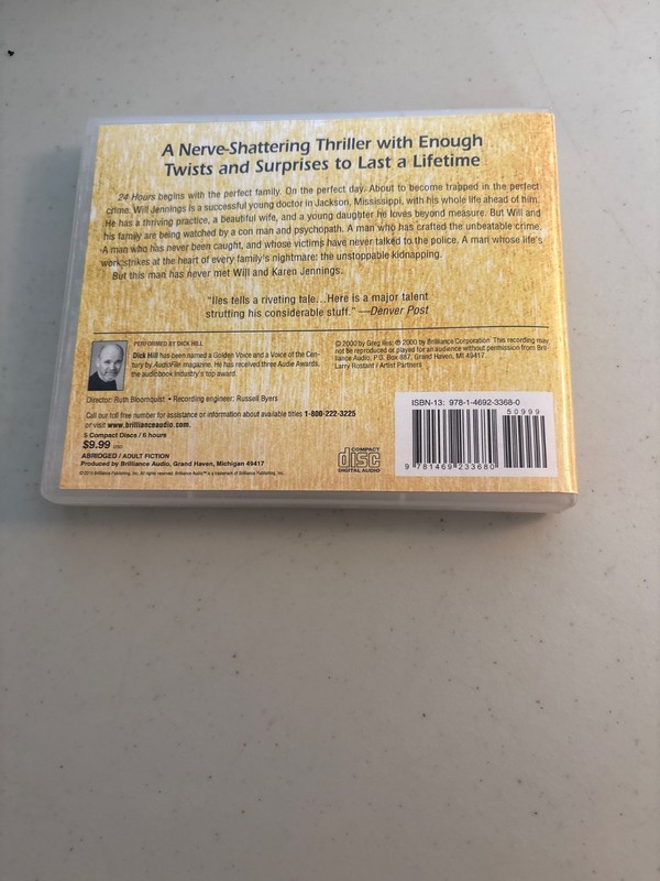 24 HOURS BY GREG ILES (2012, COMPACT DISC, ABRIDGED) 5 CDS BRILLIANCE AUDIO gallery