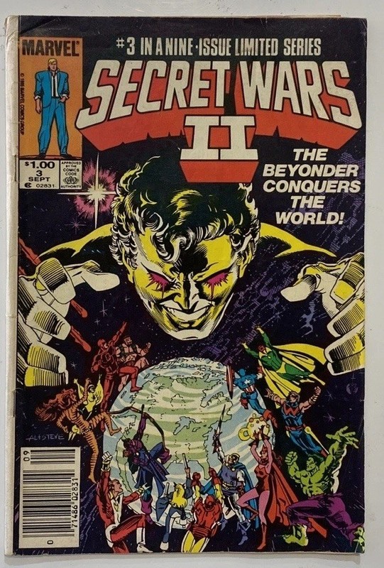 Secret Wars II Comic Book #3 In 9 Issue Limited Series Marvel 1985 Vintage