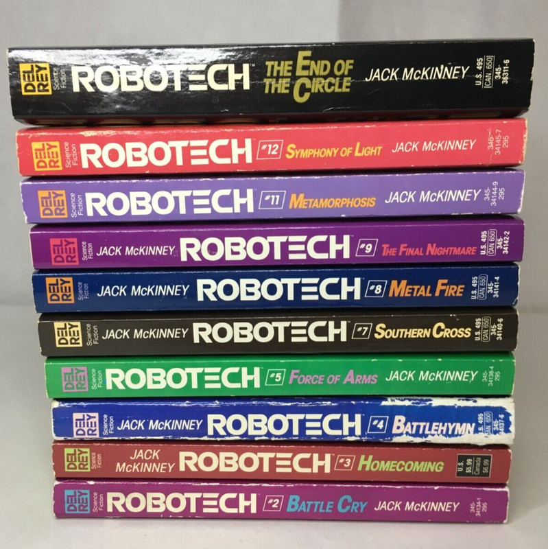 Robotech Book lot of 10 – 2 3 4 5 7 8 9 11 12 End of the Circle Jack McKinney