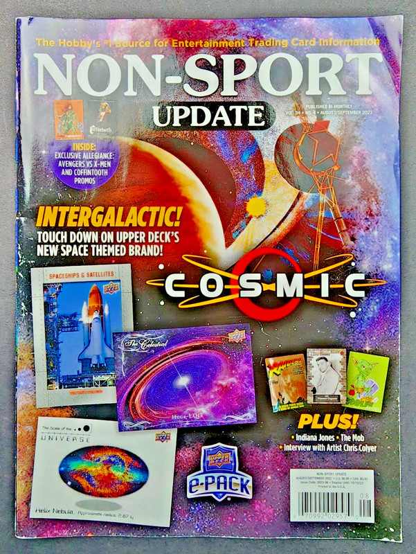Non Sport Update Magazine Aug/Sept 2023-Cosmic (No Promo Cards)