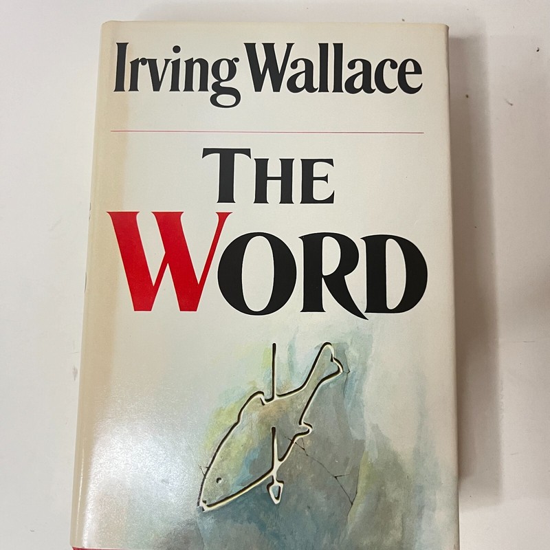 The Word By Irving Wallace Hardcover HCDJ BCE 1972 Vintage