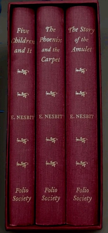 The Adventures of the Five Children -E. Nesbit 3 Vol Set Folio Society
