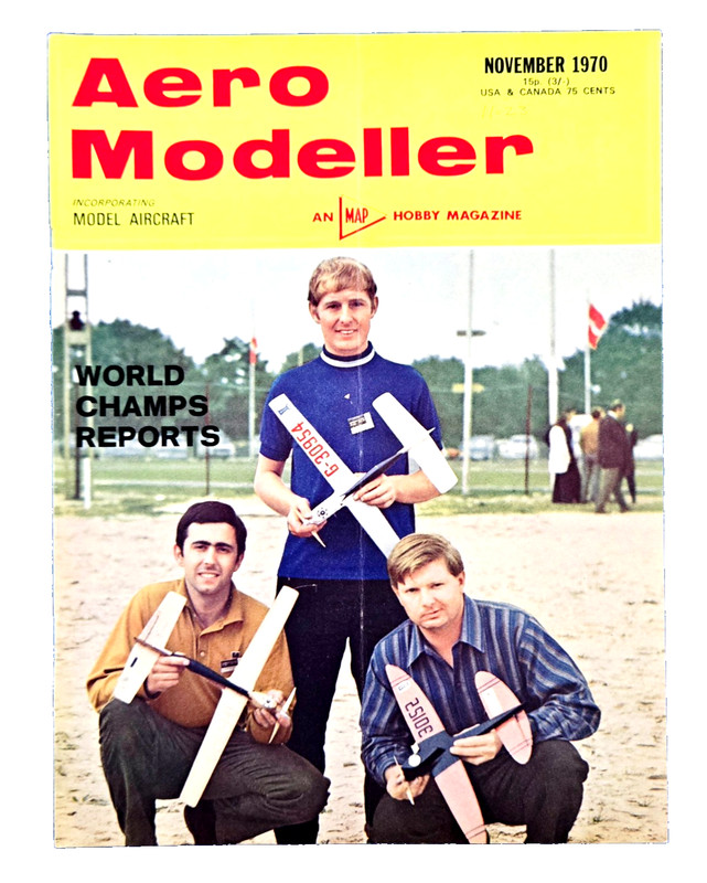 NOVEMBER 1970 – AERO MODELLER VINTAGE AIRCRAFT HOBBY MAGAZINE SMALL GLIDERS