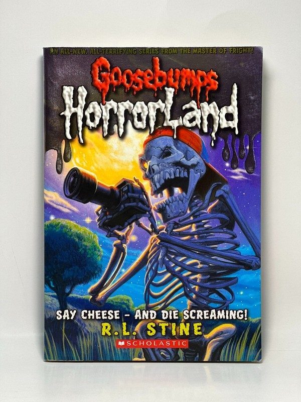 1st Print #8 Say Cheese and Die Screaming Goosebumps HorrorLand Stine YA Horror