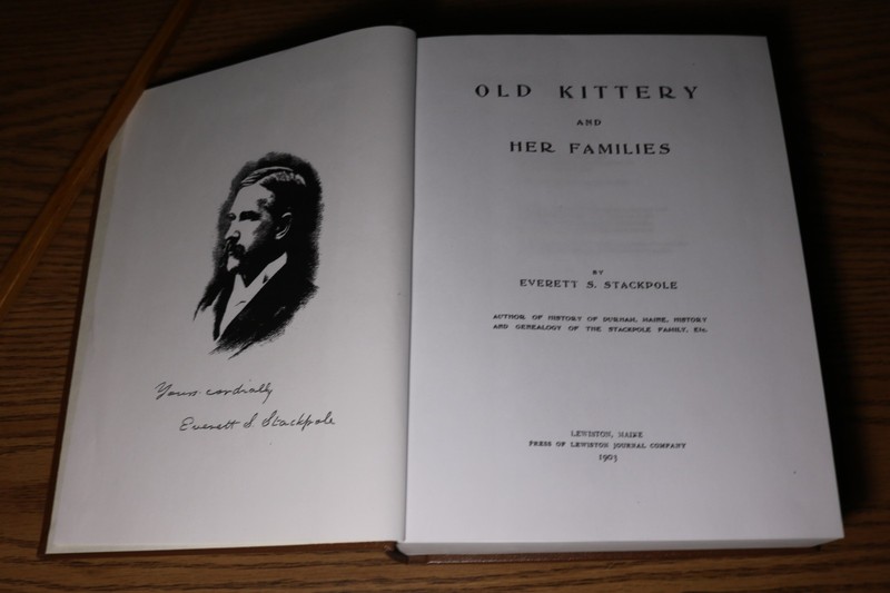 Old Kittery ME and Her Families Everett S. Stackpole History Maine 2011 Reprint gallery