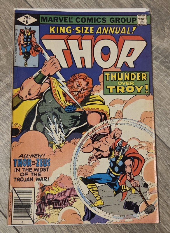 Thor Annual #8 (1979) Marvel Comics, Zeus – Minor Key Issue, 1st App -BACK ISSUE