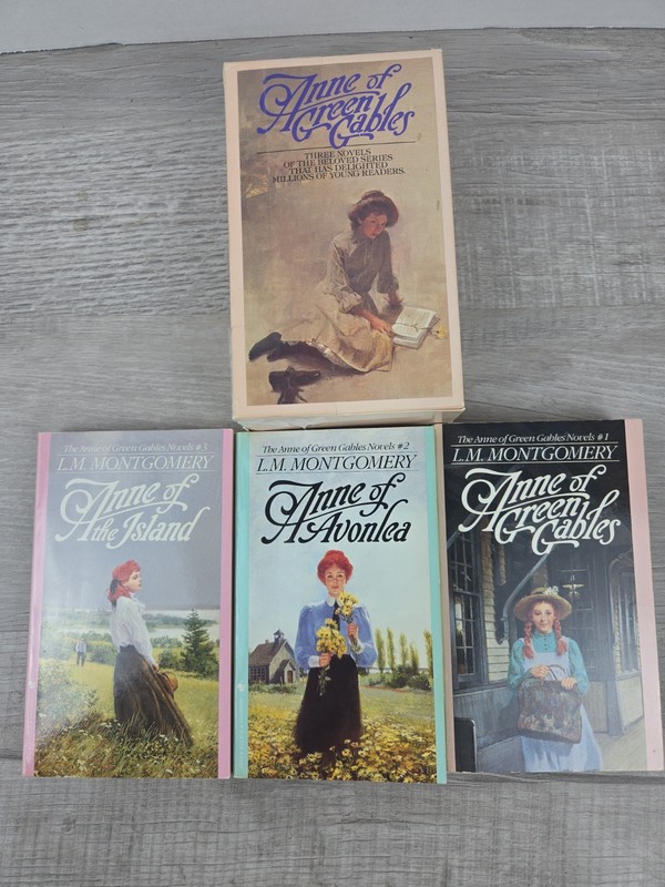 Anne Of Green Gables 3 Paperback Book Box Set by L.M. Montgomery Books 1 2 3