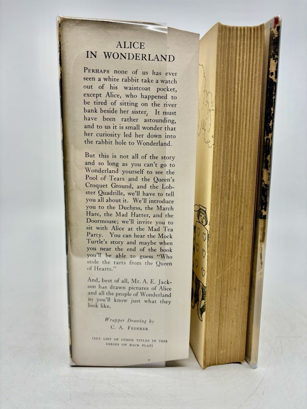 Alice In Wonderland, Lewis Carroll A. E. Jackson Illustr Circa 1930s Original DJ gallery