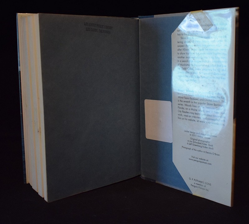 Cold Paradise (Stone Barrington)~By Stuart Woods~c 2001 ~Pages 528~HC~Ex Lib gallery