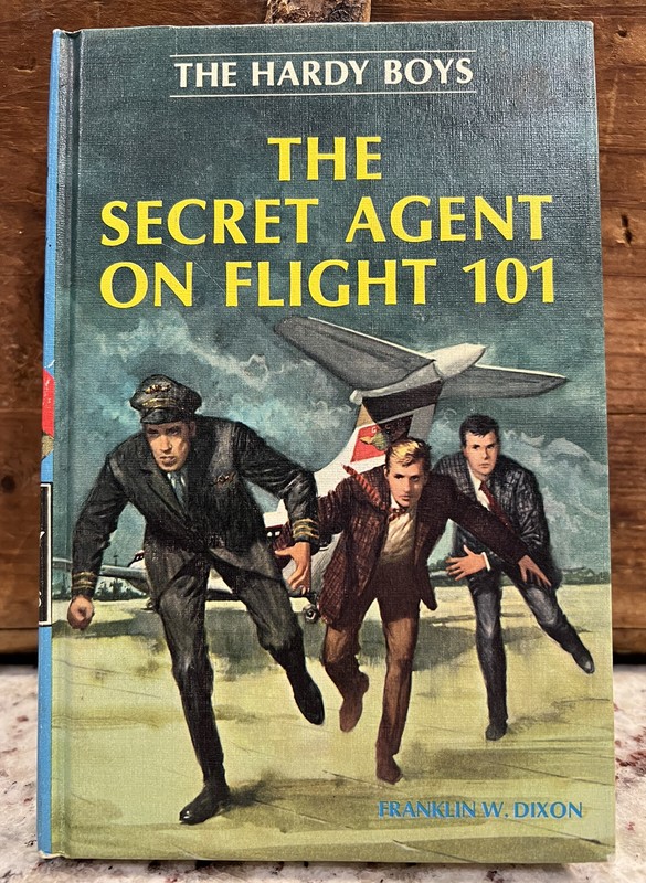 The Hardy Boys #46 The Secret Agent on Flight 101 c. 1967 Grosset & Dunlap ~ HB