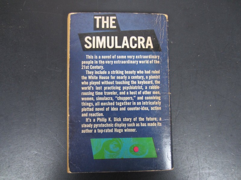 The Simulacra Philip K. Dick 1964 F-301 SF Sci-Fi Ace Books PB gallery