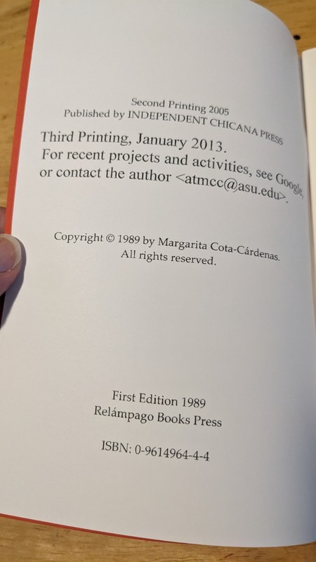 Marchitas De Mayo (Sones Pa'L Pueblo) by Margarita Cota-Cardenas Third Printing gallery