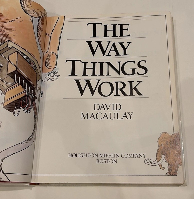 Signed David Macaulay The Way Things Work 1988 Hardcover Dust Jacket Houghton gallery