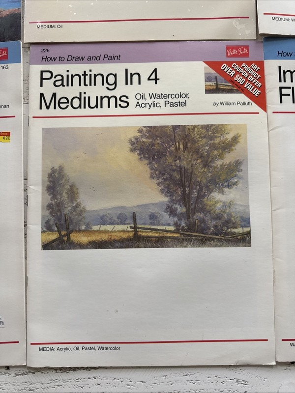 Lot of 10 Walter T Foster Art Books Painting Watercolor Oil Flowers Seascapes gallery