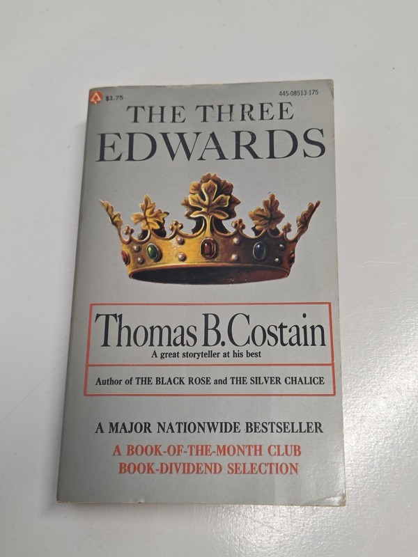 The Three Edwards by Thomas B. Costain 1962 PB D343