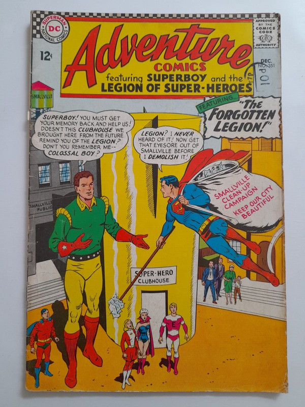 Adventure Comics #351 Dec 1966 Fair/Good 1.5 1st appearance of the White Witch