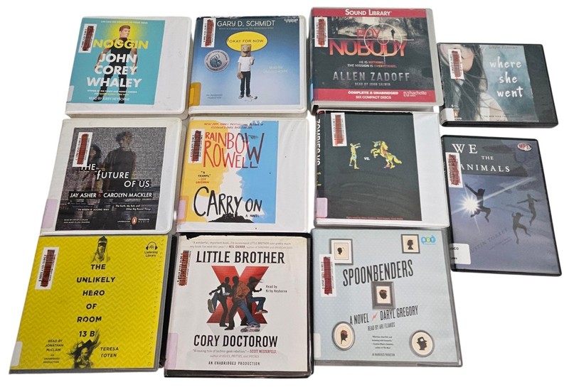 Audiobooks Audio Books CDs Young Adult Misc Genre Fiction Ex-Library Lot of 11