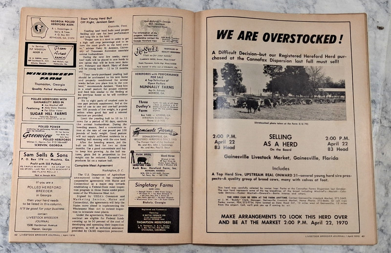 Vtg Livestock Breeder Journal APRIL 1970~Livestock Farming gallery