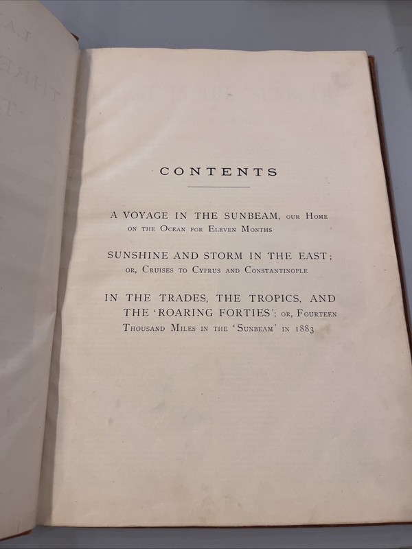 Lady Brasseys Three Voyages In The Sunbeam / 1886 gallery