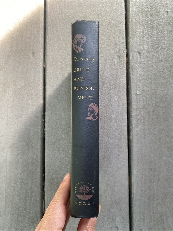 RARE 1947 Vintage Crime And Punishment Fedor Dostoevsky Hardback Book gallery